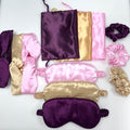 Fashion Girls Headband Silk Sleep Eye Cover Masks Sleeping Eye Blinder Scrunchies Custom Eye Mask Hair Accessories