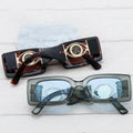 2023 New Arrival Fashion Sunglasses Women Small Square Frame Sunglasses Girls Glasses