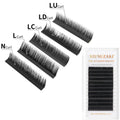 XIUSUZAKI C D L LU LC LD M N Curl Professional Soft Cilios Classic Matte Black Single Eyelashes Cashmere Lash Extensions