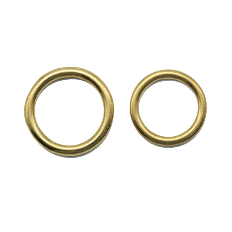 Professional Equestrian Horse Harness Buckle Solid Brass Metal O-Ring Round Shape Steel Material
