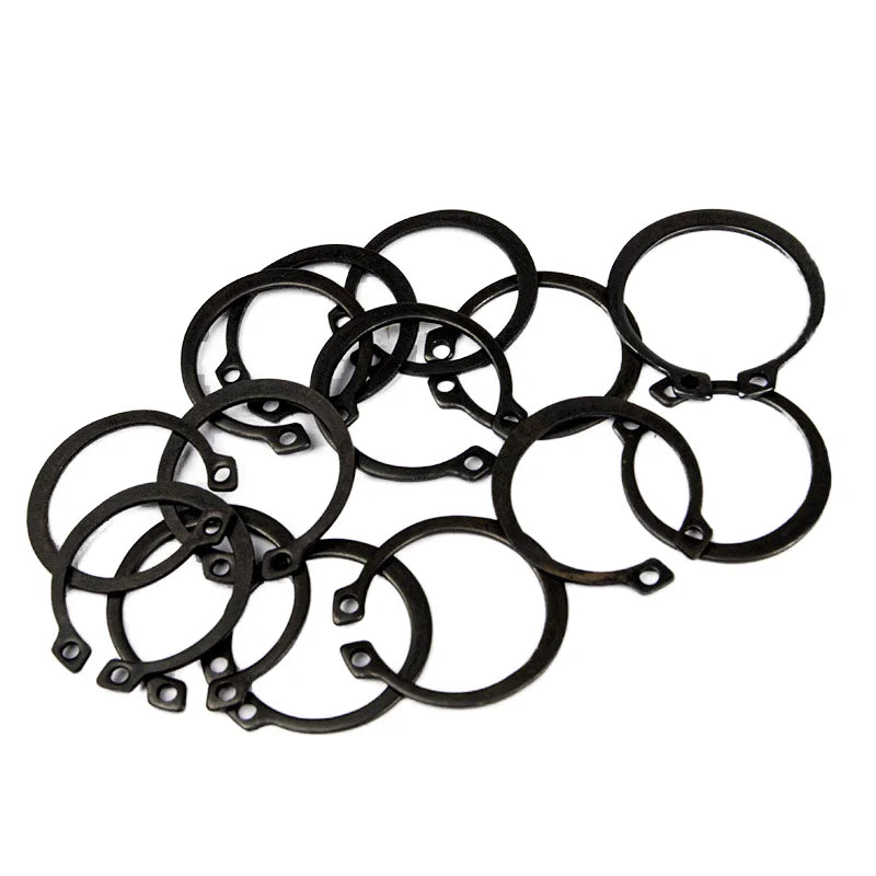 Blackened Shaft Retaining Ring C-type Carbon Steel Circlip Open Imperial (Inch) General Industry