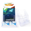 Good Price Acrylic Sign Holder Poster Frame With Brochure Holder Pocket for Office Shop Display Stand