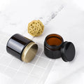 Cosmetic Packaging 100ML 250ML 500ML Green Clear Amber Glass Candle Jars with Metal Lids Mason Cream Glass Candle Jar