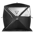 Outdoor 210D Oxford Automatic Pop-up Camping Tent Double Layers 4 Seasons Portable Sauna Tent for Ice Fishing Sauna Stove House