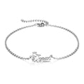 Customized Crown Heart Name Bracelet for Women Wedding Bracelet Stainless Steel Jewelry Engagement Gift