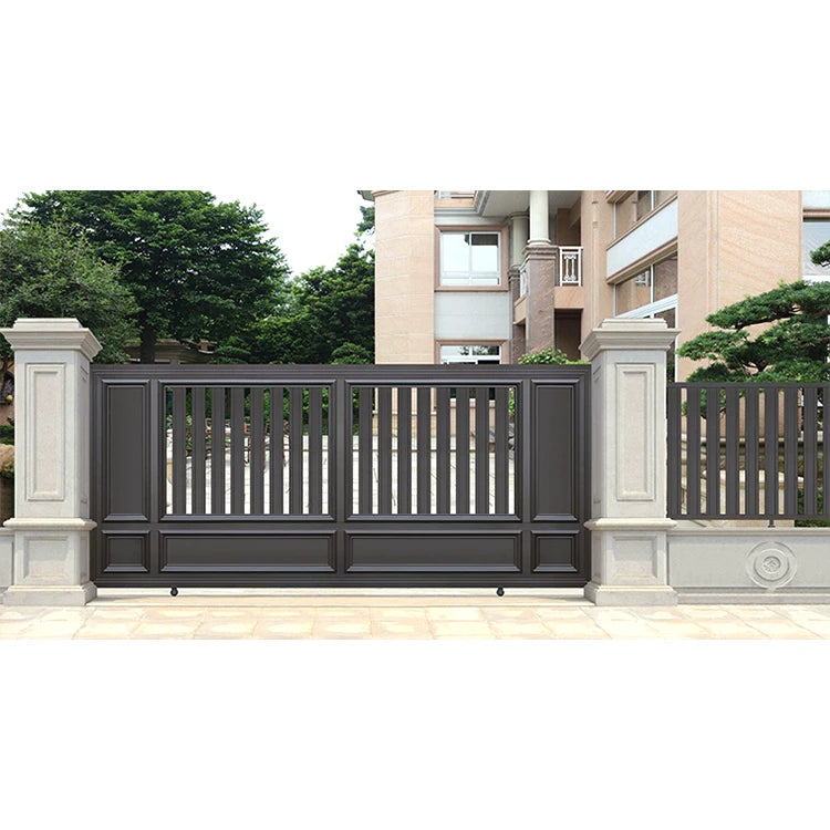 Simple Steel Fabrication Tubular Gate Design for House