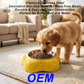 Wholesale Manufacturers Ceramic Dog Cat Bowl Ready to Ship Flower Dog Bowl