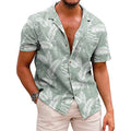 New Design Custom Shirt Printing Men Beach Wear Linen/Cotton Hawaiian Shirts Wholesale