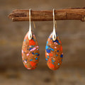 Colorful Bohemian Stone Drop Unique Niche  Design Trendy Vintage Pendant Religious Niche Color Fashionable Vintage for Party