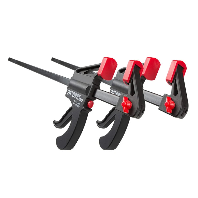 YUHANG YHRC001 24 Inch Ratchet Bar Clamp / 30 Inch Spreader Plastic and Steel for Woodworking