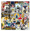 50Pcs Hot Sale Electrician Warning Logo Graffiti Stickers for Bicycle Car Waterproof Welding Helmet Sticker