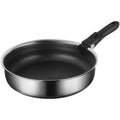Kitchen Utensils Removable Handle 316 Stainless Steel Frying Pan Outdoor Portable Non-stick Skillet for Household Cookware