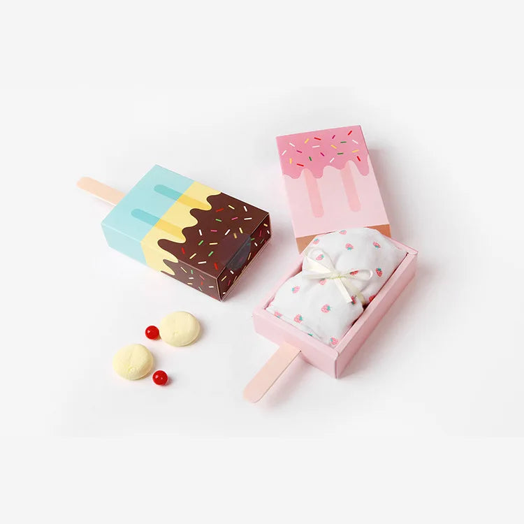 Creative Candy Box Popsicle Ice Cream Shape Packing Box Small Drawer Chocolate Gift Paper Box