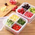 Storage Container Kitchen Refrigerator Organizer for Fruit Ginger Garlic Onion Refrigerator Food Crisper Storage Box