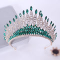 Luxury Bridal Crown with Rhinestones Beauty Pageant Alloy Hair Crown Car Show Model Wedding Dress Crown