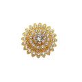 Wholesale Luxury Gold Rhinestone Napkin Rings Crystal Flower Serviette Buckle Holder for Wedding Hotel Table Decoration