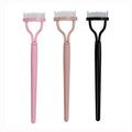 FYD Stainless Steel Eyelash Comb Folding Eyelash Curler Separator Mascara Applicator Brush for Curving Eyelashes Around the Eye