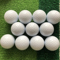 Two-Layer White Sports Balls for Golf Swing Hitting Practice Distance Training with Durable Surlyn Material