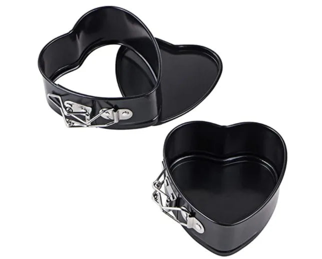 4 Inch Heart Shaped Mini Cheesecake Pan Silicone Baking Mold Accessories for Instapot Pressure Cooker & Air Fryer for Christmas