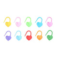 1000pcs/bag Mix Color U-shaped Heart Plastic Needle Clip Environmental Friendly Knitting Crochet Locking Stitch Counter Markers