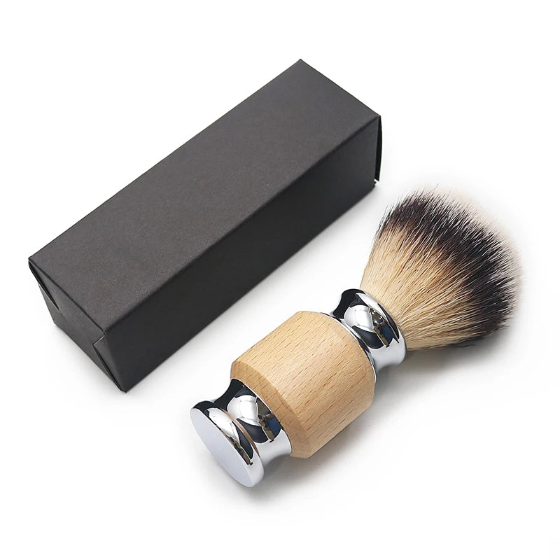 Hot Sell Wooden Bamboo Handle Men Beard Grooming Shaver Brush Shaving With Box Packing MegaBDM