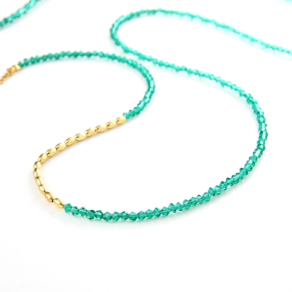 Modern Style Beaded Necklaces Gold Plated Brass Pendant Gold Silver Tone Party Set Star Face Making