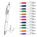 Wholesale Advertising Marketing Cross-Border Ballpoint Pen UV Printed Logo Foreign Trade Plastic Press Gourd Durable Ball Pen