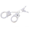 Mini Sliver Alloy Key Holder Simulation Handcuffs Model Key Chain for Men Best Gift Funny Accessories Metal Keychain