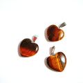 Hongzhuo Natural Healing Crystal Stones tiger Eye Heart Pendant for Decoration Gift