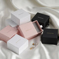 Small Batch Custom Jewelry White pink Purple Foreign Trade Can Be Pulled Drawer Box Packaging