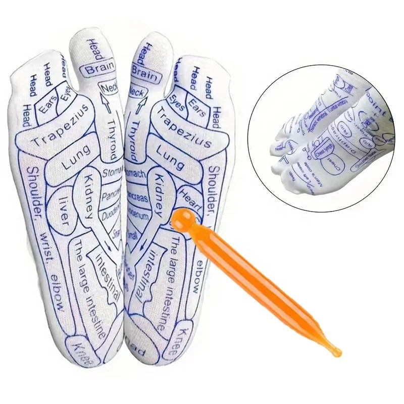 Wholesale Reflexology Socks with Foot Massage Tools for Women and Men Acupuncture Reflexology Pressure Point Massage Socks
