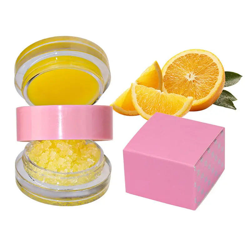 Hot Selling Lip Scrub and Balm Set Private Label Moisture and Nourishing Lip Scrub Container