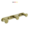 Luxury Brushed Gold Uncoated Brass Towel Robe Hook Coat Clothes Hanging Hook
