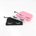 Hot Sale Women's Square EVA Plastic Cosmetic Tool Storage Bag Pink Black Transparent Drawstring Eyelash Cosmetic Bag Beauty Tool
