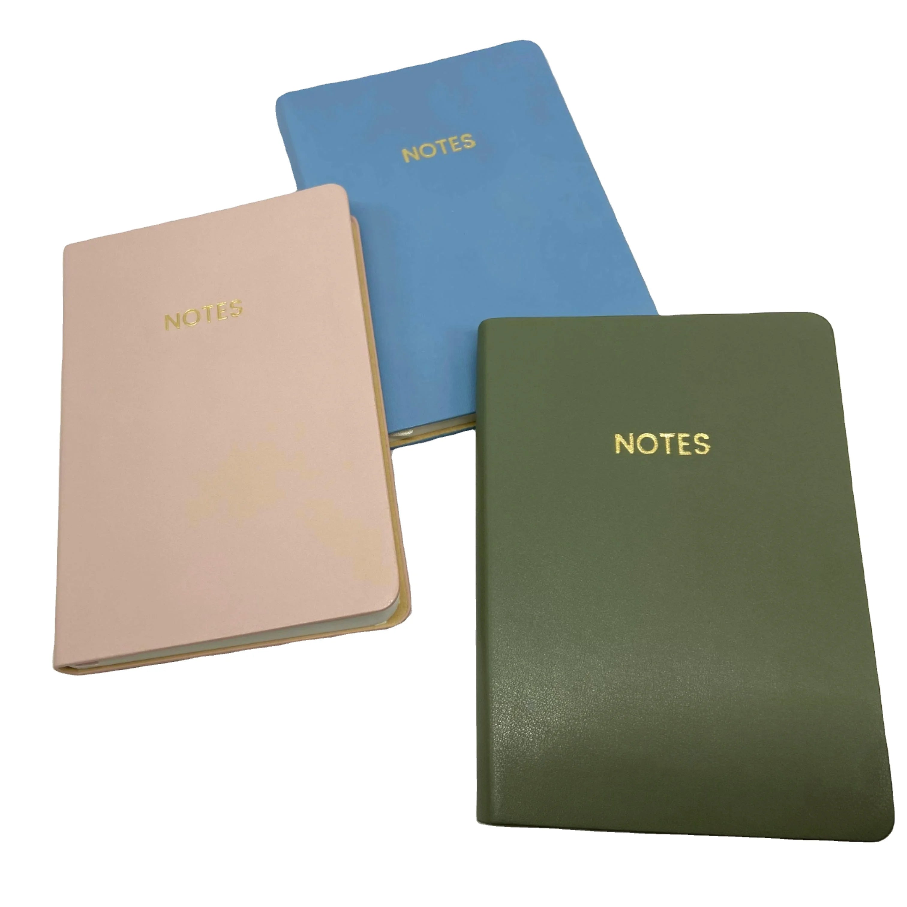 A6 Morandi Soft Leather Cover Student Diary Notebook