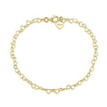 RINNTIN SA10 Jewelry 925 Silver Anklets Layered Letter Initial Heart Ankle Bracelet for Women Tobillera Gold Ancle Bracelet
