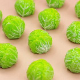 Wholesale Price Miniature Cabbage Resin Charms Simulation Food for DIY Key Chains Hair Clips Making Accessories