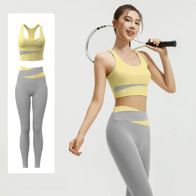 High Waisted Elastic Waist Leggings Seamless Four-Way Stretch Workout Gym Yoga Pants Tummy Control Smile Contour Activewear