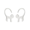 Tiny Cat Charm Stainless Steel Stud Earrings Jewelry Earring Wholesaler China Manufacturer Supplier