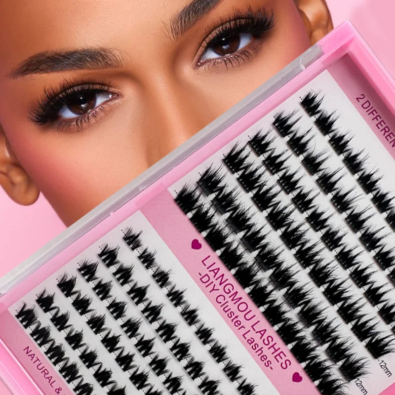 Grafting Lashes Extensions Wholesale 2D 3D 4D 5D Discount Price Pre Made Volume Fans Cluster Lashes Mix2