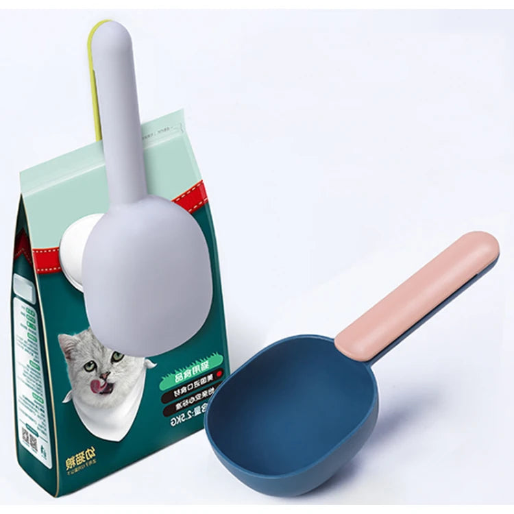 New Pet Dog Cat Folded Food Scoop Spoon Pet Measure Spoon Dog Food Spoon