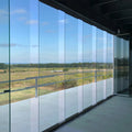 10mm Frameless Glass Door Aluminum System Modern Telescopic Stacking Sliding Partition Wall for Office Kitchen for Home Use