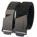 Wholesale 3.8cm Wide Men's Elastic Braided Belt Outdoor Flat Metal Buckle Removable Stretch Fabric Belt Sports Golf Belt