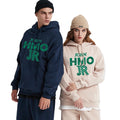 Men's Custom Rubber Print Logo Cotton Fleece Tracksuit Breathable Casual Hoodie and Sweatpants for Autumn Season