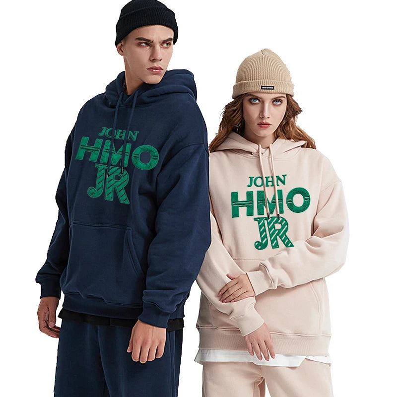 Men's Custom Rubber Print Logo Cotton Fleece Tracksuit Breathable Casual Hoodie and Sweatpants for Autumn Season