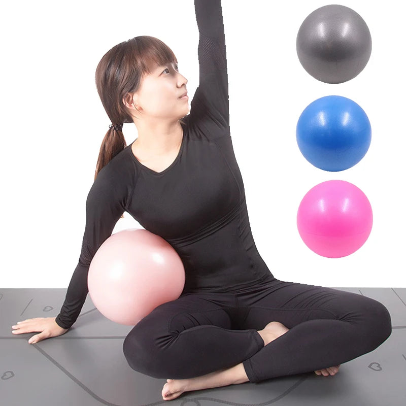 Custom 25cm Anti-Burst Fitness Pilates Stress Relief Slimming Training Balance Mini Yoga Ball