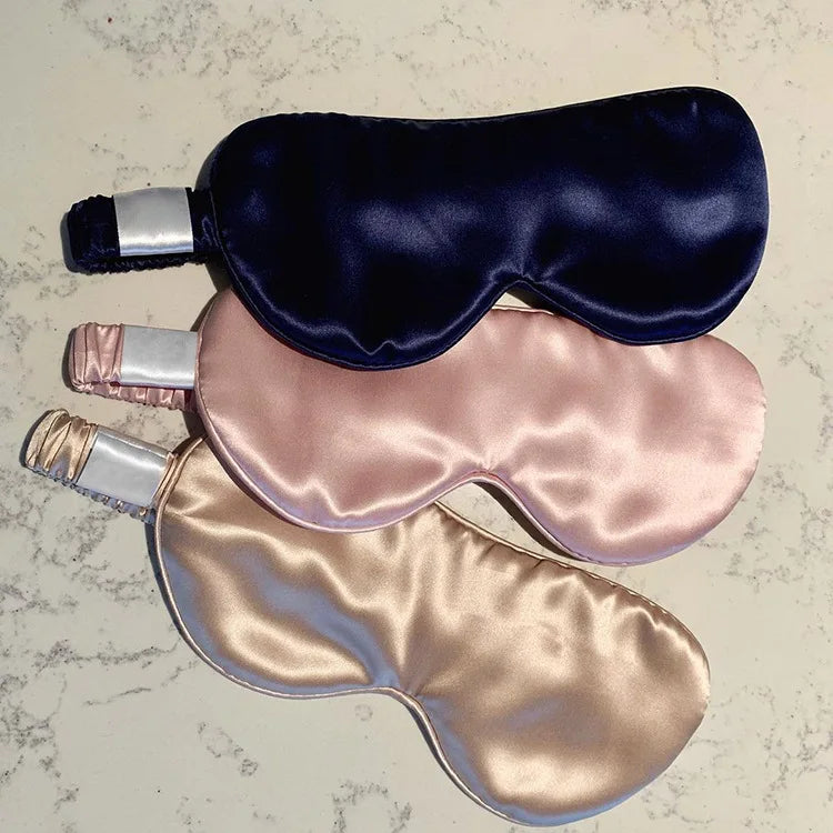 Quality Sleeping Silk Eye Mask Protect Eyes Luxury Custom Wholesale Breathable Mulberry Silk Sleep Eye Mask