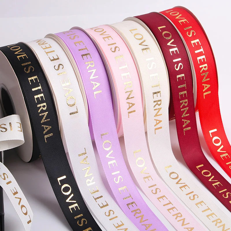 Eco-Friendly Custom Printing Foil Stamping Organic Cotton Ribbon for Gift Herringbone Pattern Cotton Tape