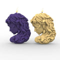 Hot Sale Figure Statue Silicone Candle Mold 3D Snake Head Woman Scented Candles Wholesale Silicone Candle Molds