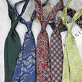 Man Vintage Dark Colors Professional British 8CM Custom Neck Tie Formal Professional Business Hands With Cashew Neck Tie